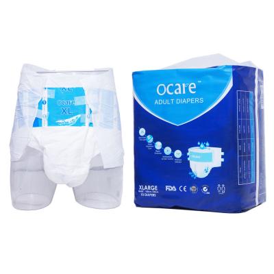 China High absorbent urinary incontinence disposable adult diapers pants for elderly men and women for sale