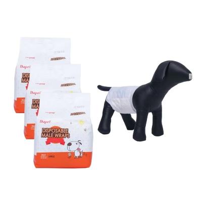 China Soft Eco Friendly Disposable Pet Diaper Non Woven Fabric XL Male Dog Diapers for sale