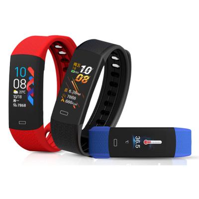 China Good quality blood pressure spo2 monitor heart rate health touch screen body temperature smart watch band B6W for sale