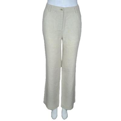 China Hot Sale Ladies Washable High Quality Canvas Straight Leg Women Loose Fit Pants for sale