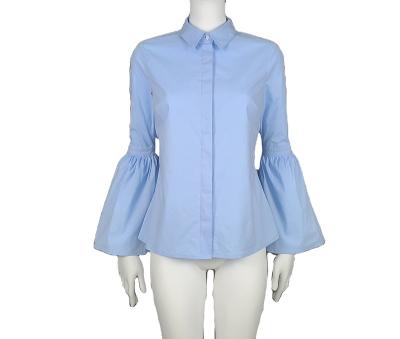 China New Design Washable Shirt With Detailed Long Sleeves Tops Blouses For Women for sale