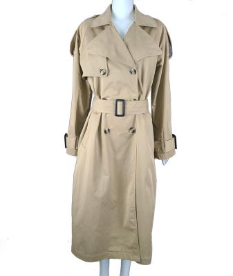 China UNDETERMINED elegant classic women's half-lined trench coat with belt and pocket fall 2021 for sale