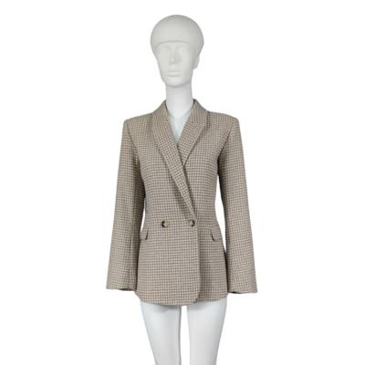 China UNDETERMINED high quality custom made women's business casual dress suit ladies plaid coat for sale