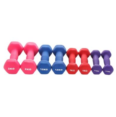 China Portable Children and Ladies PVC Neoprene Vinyl Plastic Dumbbell / Mute Bell for sale