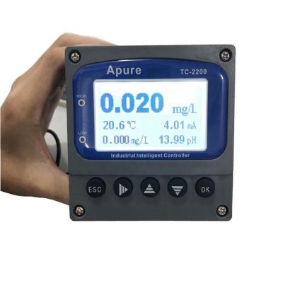 China Swimming Pool Apure Digital Industrial Online pH and Free Residual Chlorine Meter with Sensor Probe for sale