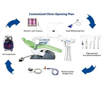 China Promotional Dental unit medical dental chair Dental Plan Package Dental Unit à venda