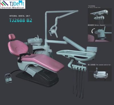 China Dental equipment Dental chair unit with LED lamp CE dental chair à venda