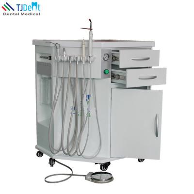 China Portable Dental Unit Multifunctional Moving Type Dental Chair with Drawer Syringe Scaler Curing Light à venda