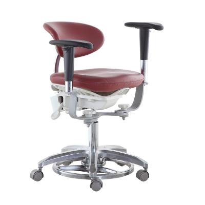 중국 Dental Soft Fiber Leather Ergonomic Design Lab Stool Surgery Practice Training Simulation Unit Stool 판매용