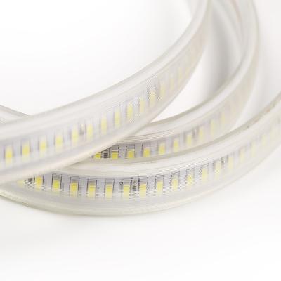 China Outdoor Waterproof IP67 AC110V 220V SMD2835 2700K/4000K/6500K 180Leds Per Wire Flexible Strip Light Per Multimeter for sale