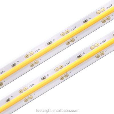 China 2020 Newest Hotel Flip Chip Technology High Brightness No Spot DC24v COB Led Flexible Strip With 5mm FPC Width for sale