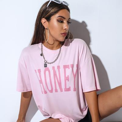 China QUICK DRY female tops knitted crop top shirts women T-shirt pink roupas femininas T-shirts for sale