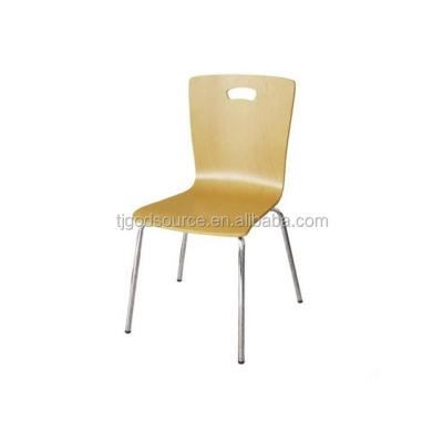 China cheap strong durable stackable metal dining chairs for sale