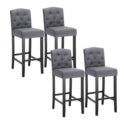 China Chairs Grey Wood Dining Fabric Solid Cheap Morden Restaurant Velvet Modern Furniture Living Room Dining Room Home Furniture Leg for sale