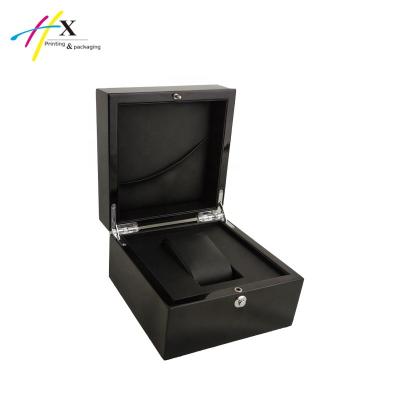 China Jewelry Packaging Piano Lacquer Custom Wooden Watch Boxes , Watch Packaging Box for sale