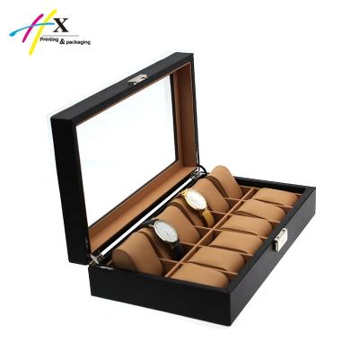 China 12 watches packaging watch box luxury wholesale watch case for 12 watches for sale