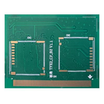 China Vcp Gouden Plateren Groene Soldermask 2 Lagen Uiterst dunne Stijve PCB Te koop