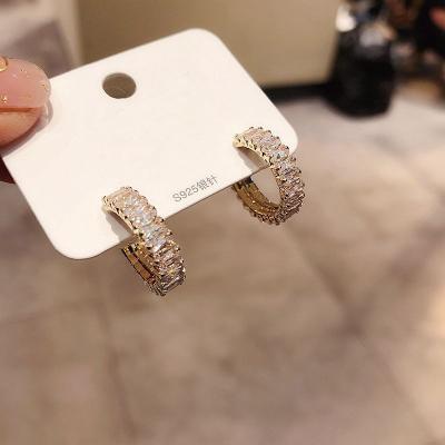 China Women 2021 TRENDY gemstone earrings jewelry designer earrings women cc earrings for sale