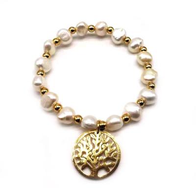 China Professional Manufacturer Luxury Gold Plating Pearl Bracelet Jewelry for sale