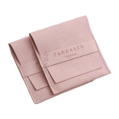 China Luxury Suede Jewelry Envelope Packaging Custom Envelope Paper Sleeve Packaging Envelopes Jewelry Bags With Logo Custom for sale