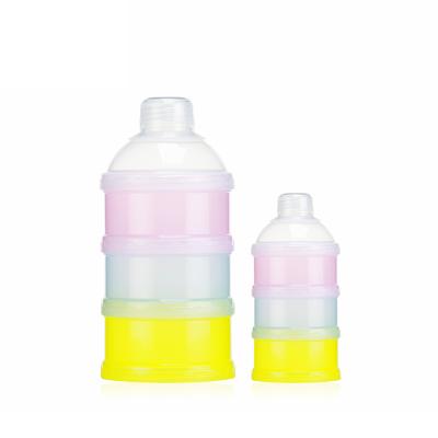 China BPA Free 3 Cell Storage Container Milk Powder Baby Milk Powder Dispenser Powder for sale