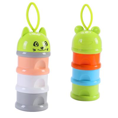 China BPA Free 3 Cell Storage Container Milk Powder Baby Milk Powder Dispenser Powder for sale