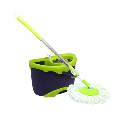 China Sustainable Deluxe Assemble Tornado Magic Easy Broom Rotation 360 Double Best Cleaning Broom for sale