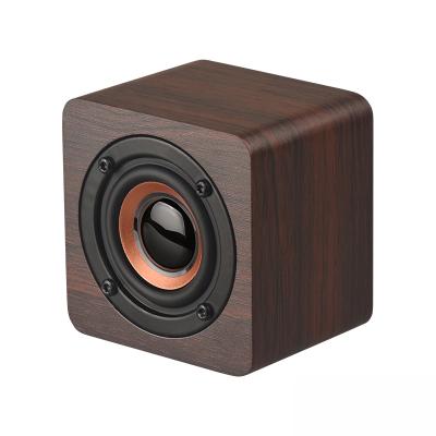 China Mini 2021 Wooden Cheap Portable Wireless Bluetooth Speaker With FM Radio for sale