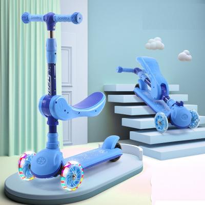 China Wholesale Handlebar Adjustable Height 3 Wheel 3 In 1 Times Kick Scooters Kids Scooter For Kids Children For Sale for sale