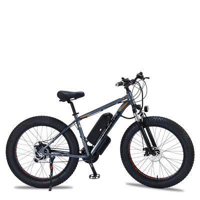 China 6061 alloy MTB frame full suspension 26inch 500w 700w tire high quality hot seller beach cruiser electric bike men bicycle for sale