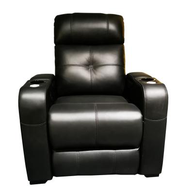 China Luxury Corner Sofa Recliners Modern Design Recliner Leather Media Media VIP Room Sofa Comfy Single Chair for sale