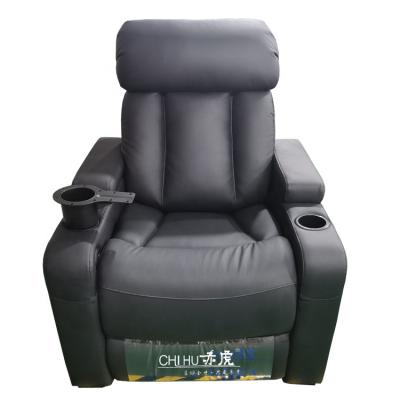 China Contemporary Foshan Factory Upholstered Recliner Electric Leather Movie Theater Single Cinema Seats for sale