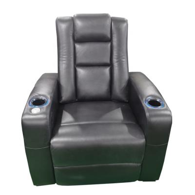 China CHIHU Adjustable Luxury Top Grain Theater Furniture Full Genuine Leather Recliner (Other) Home Theater Couch With Power Headrest And Led Light for sale