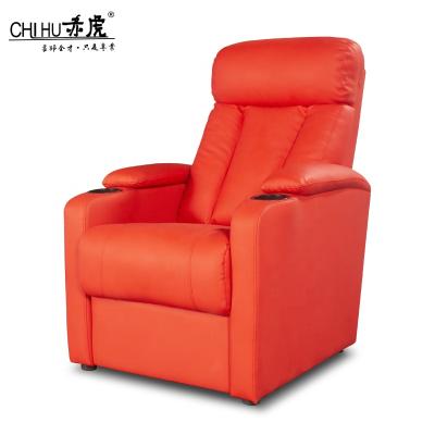 China Modern Leather American Style (Furniture Other) Adjustable Cheap Sectional Cinema Theater Sofa Seat With Cup Holder For Commercial Cinema for sale