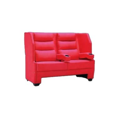 China Hot Selling Red Eco - Friendly Fabric Loveseat Theater Cinema Seats For Commercial Cinema Lobby for sale