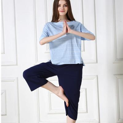 China New Women's Breathable Cotton / Bamboo Knitted Solid Color Lounge Wear for sale