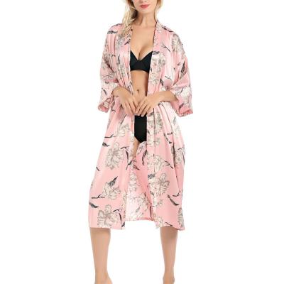 China 2021 Amazon AliExpress Breathable Silk Nightgown Pajamas Soft Comfy Soft Home Wear for sale