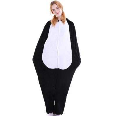 China 2021 Penguin couples onesie pajamas Portugal Christmas unisex breathable pajamas for sale