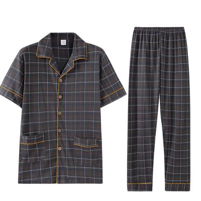 China 2021 Thermal Couples Flannel Plaid Pajamas Set Sleepwear For Couples for sale