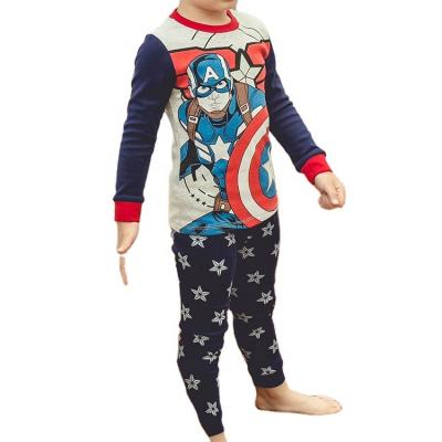 China Hot QUICK DRY Style Children Kids Spring Cartoon Print Boy Cotton Sleepwear Baby Animal Pajamas for sale