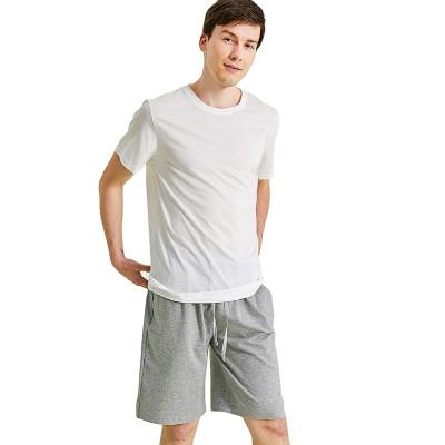 China QUICK DRY Mens Terry Tank Top Solid Color Marle Color Sleepwear Pajamas Shorts Pants For Men for sale