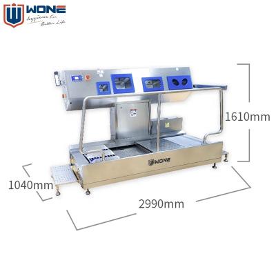 China Factory WONE Fully Automatic Mandatory Hand Washing And Disinfection Personnel Hygiene Station Manufacturer for sale