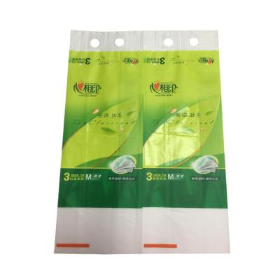 China Barrier Wholesale factory price Tissue Paper Plastic Packaging Bags with Handle for sale