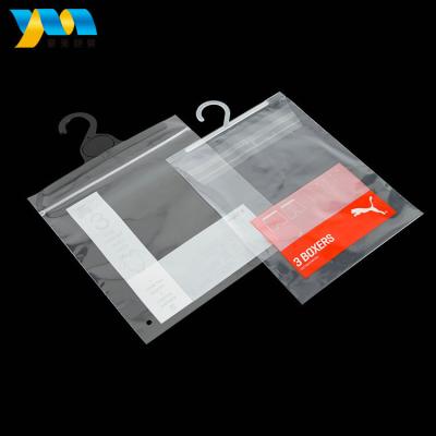 China Moisture Proof China factory custom printed cheap clear plastic garment bags with hanger apparel packaging with hook for sale