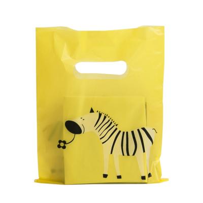 China Eco Friendly Plastic Barrier Shopping Bags Die Cut Handle Bags for sale