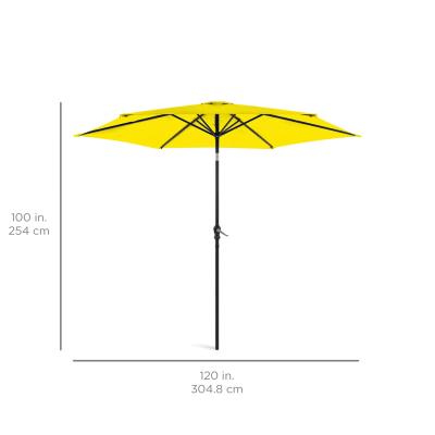 China 2021 10ft Modern Outdoor Yellow Patio Umbrella Banana Sunshade Sunshade Cloth Hanging Luxury Cantilever Coch for sale