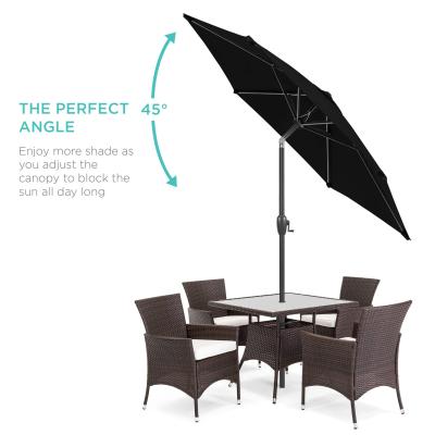 China 2021 Modern Black Outdoor Patio Umbrella Banana Umbrella Sunshade Hanging Cloth Cantilever Sun Shade Cantilever Luxury Black for sale