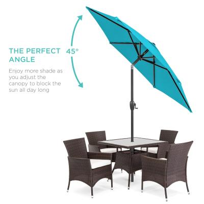 China 2021 Modern Blue Outdoor Blue Patio Umbrella Banana Umbrella Hanging Sunshade Sun Shade Cloth Cantilever Cantilever Coq Modern for sale