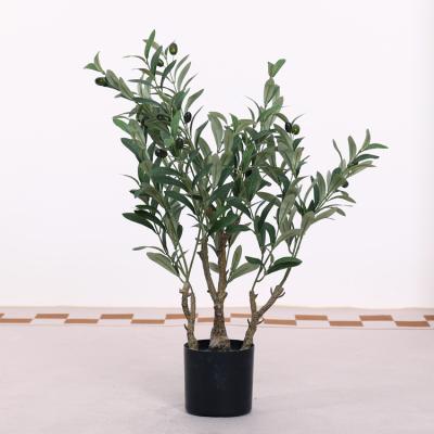 China Modern 2024 NEW Top Seller Artificial Olive Tree Multiple Height Potted Plants Formaldehyde-Free Artificial Flower Decorative Tree for sale