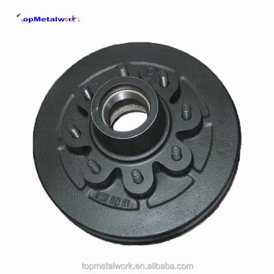 China hot sale trailer parts brake drum for rv trailer axle for sale